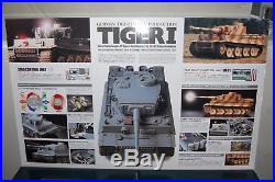 Tamiya R/C Tiger I Early withOption Kit # 56010 & futaba radio control unit