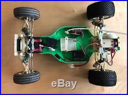 Team Associated Vintage RC10T with Futaba System 4 extra tires Ready to run