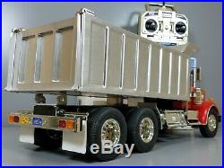 Used Custom Convert Tamiya 1/14 R/C King Hauler Semi Dump Truck Futaba ESC Servo