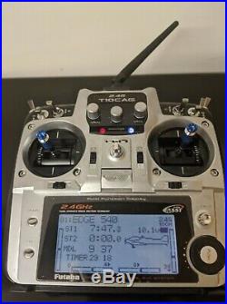 Used RC Futaba T10CAG 2.4GHz FASST Transmitter Only. (Ratchet Throttle)