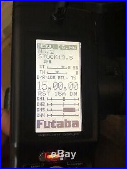 Used RC Futaba T4PL-2.4G S-FHSS 4-Channel Transmitter / Remote #FUTK1400