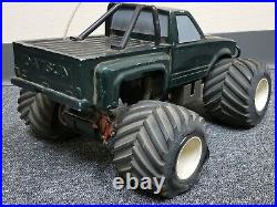Vintage 1/10 Marui BIG BEAR Datsun RC Truck Futaba Servo Crack Tire for Parts
