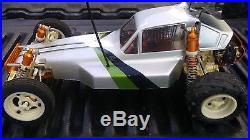 Vintage Associated RC10 Gold Pan RC Buggy A Stamp Futaba RX TX Novak GT7 ESC