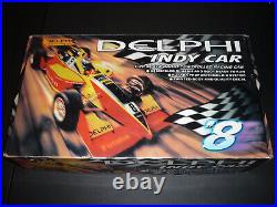 Vintage Delphi Indy Futaba Formula 1 RC 120 Scale Remote Control Car Open Box