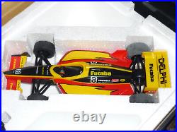 Vintage Delphi Indy Futaba Formula 1 RC 120 Scale Remote Control Car Open Box