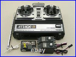 Vintage Futaba ATTACK-R 2NBR 75MHz Radio Set for Optima Ultima JRX2 JRXT RC10T