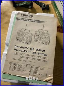 Vintage Futaba Attack-R 2NBR 75MHz Radio Set With Servos R/C NIB