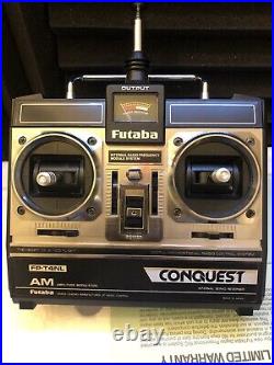 Vintage Futaba Conquest FP-T4NL Aircraft AM Transmitter FP-R7H (3) FP-S48 MINT