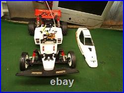 Vintage Futaba FX10 Off Road RC Buggy Car Red White Rare Clean Mint