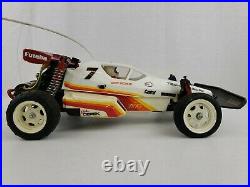 Vintage Futaba FX10 Off Road RC Buggy Car Red White with Electronics & Charger