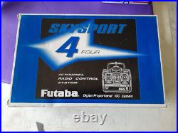 Vintage Futaba Skysport 4 Channel Radio Control RC 4VF- FM