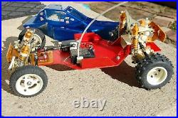 Vintage Hot Trick RC10 Buggy with matching Futaba controller Very Nice Condition