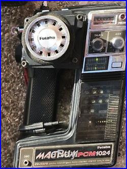 Vintage Kyosho Burns Turbo Futaba Megatech PCM Battery Rx O. S RF Servo RTR