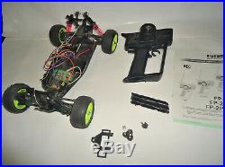 Vintage Losi R/c Dune Buggy Chassis & Futaba Remote Works! Needs Tlc Read