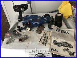 Vintage Mid-80's Kyosho Optima Chain Drive 4wd Vintage with Futaba Controller