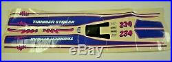 Vintage Mrc Thunder Streak Rc Hydro Electric Boat Futaba Hydroplane Race
