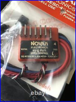 Vintage Novak NESC-4 RC10 4 Solid-State Speed Control, Futaba G, New Old Stock