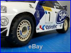 Vintage Tamiya 1/ 10 R/C WRC Ford Escort Rally Car Cosworth + Futaba ESC Servo