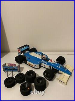 Vintage Tamiya F102 Tyrrell with radio gear (F103, F102, F101, F1, Futaba MC116)