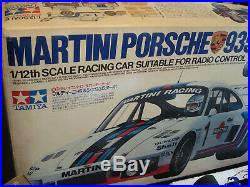 Vintage Tamiya Martini Porsche 935 Turbo RC Kit RA1202 #58002 Box Futaba FP-2GS