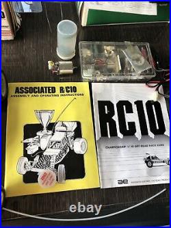 Vintage Team Associated RC10 #6010 Gold Pan + Extra Parts + Futaba Magnum JR